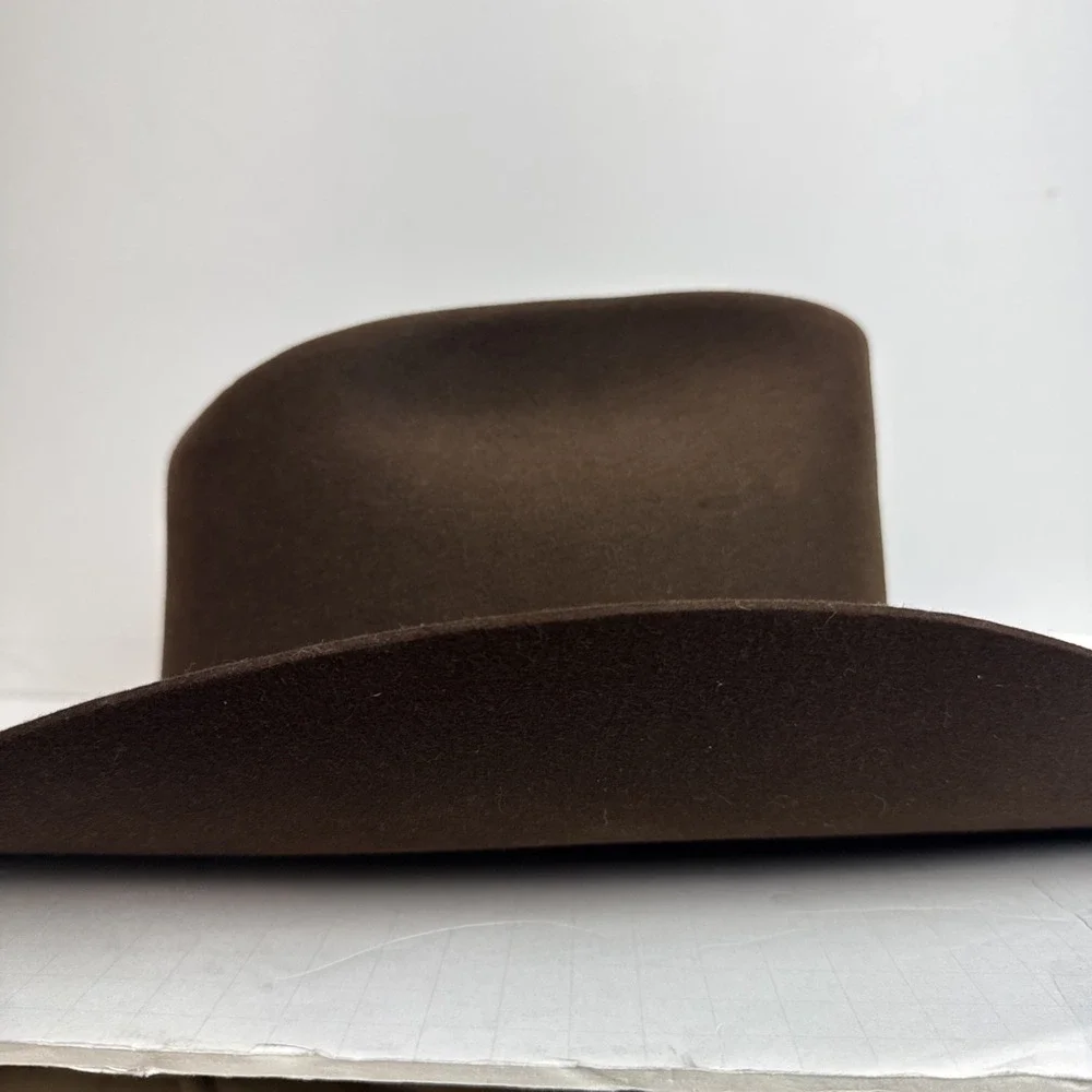 John B Stetson 3X Beaver Cowboy Hat Size 7 1/2  Brown XXX Stetson